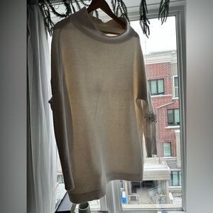 VIRAL FREE PEOPLE SLOUCHY OTTOMAN TUNIC SWEATER ECRU - Sold Out Everywhere